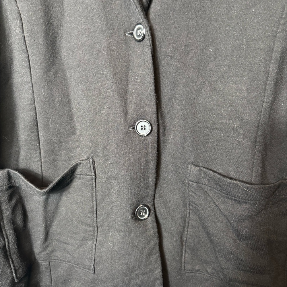 Tahari Women’s Black Three Button‎ Blazer Size 1X  Stretch - Picture 3 of 6